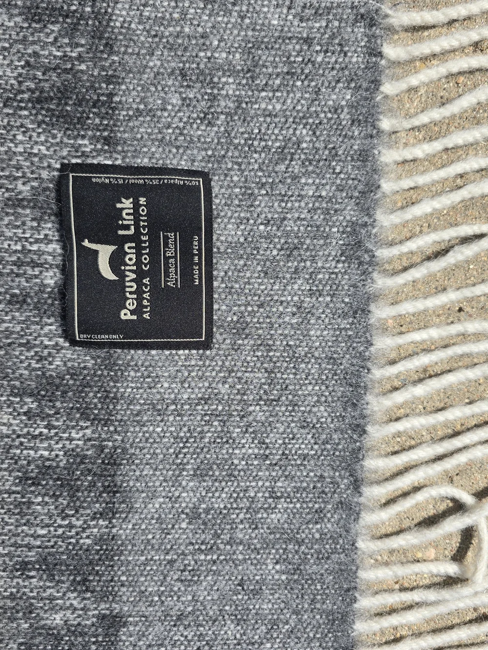 Peruvian Link Night Sky Alpaca Blend Cherokee Throw Blanket Fringe 58